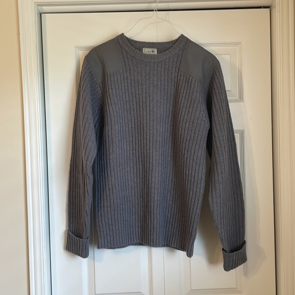 Ll Bean Vintage Sweater Grey Size Medium - Picture 6 of 7